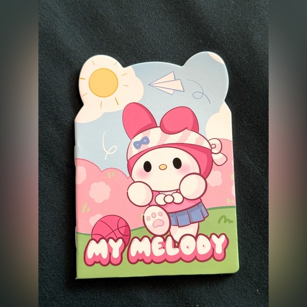 Sanrio Adorable Fun My Melody Themed Small  Notebook with Pink and Blue Design